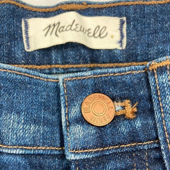 NWT Madewell Slim Straight High Rise Blue Jeans Size W23 - Picture 5 of 12